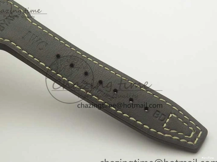 MIROTIME 0311 Big Pilot IW501005 Real Bronze ZF 1:1 Best Edition Black Dial on Brown Leather Strap A Sleek 7192